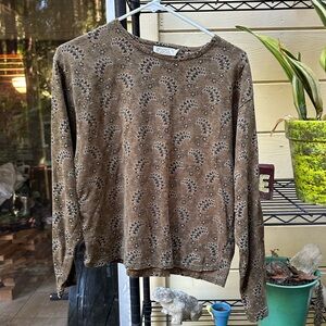 BANANA REPUBLIC Vintage Safari Travel Co Long Sleeve Paisley Shirt Small Y2K